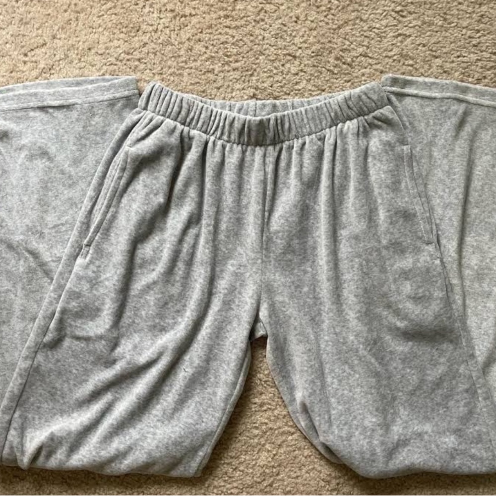 Grey Brandy Melville/John Galt Velour Anastasia Sweatpants